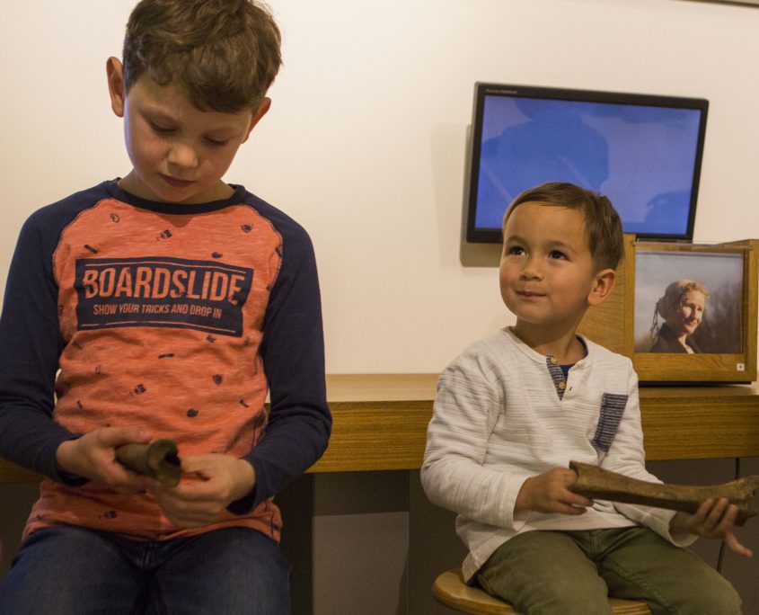 Archeolab met beenderen