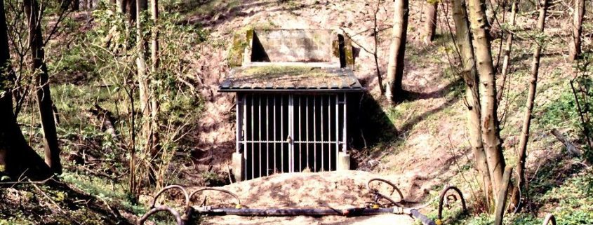 Foto van de kunstbunker in de duinen van Castricum