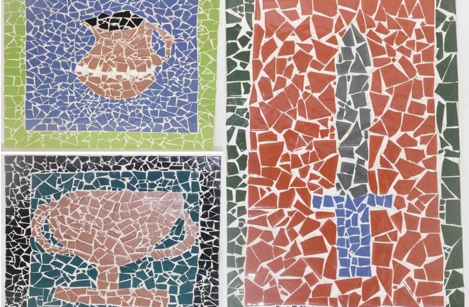 Zomervakantie | Romeinen: Hildes Atelier - mozaïek maken van papier