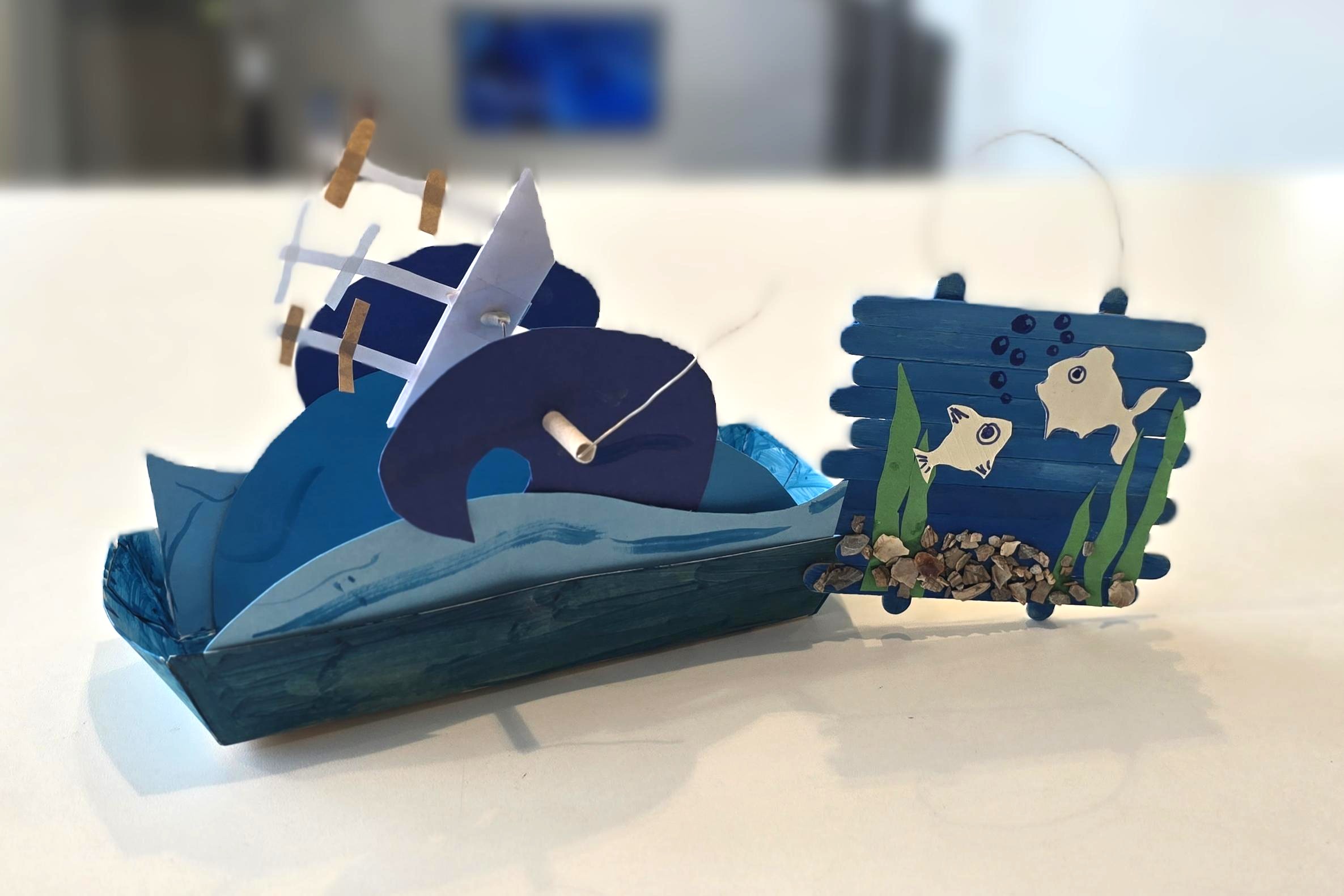 Zomervakantie | Hildes Atelier - Maak je eigen bootje of een onderwatertafereel