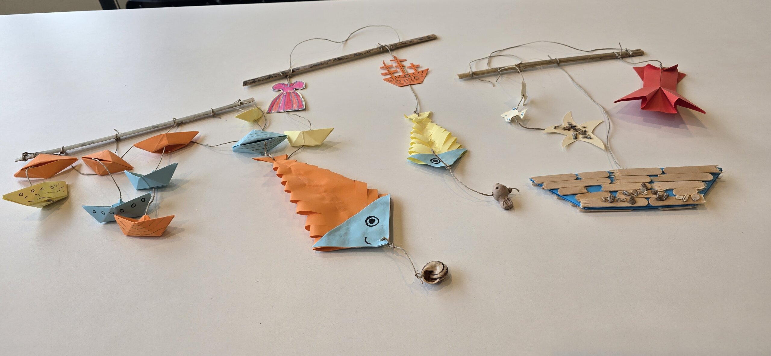 Zomervakantie | Hildes Atelier - Onderwatermobielen of muurhangers